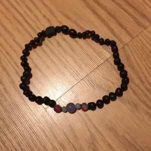 Teething necklace. I believe 10in